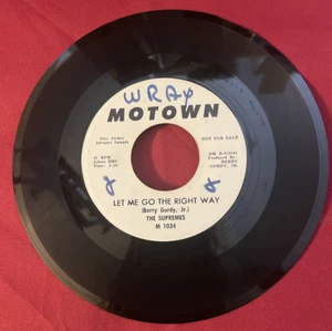 Supremes Motown DJ Advance Copy NFS Let Me gothe Right Way M1034 Berry Gordy '62 - Picture 1 of 5