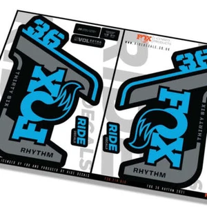 Fox 36 Rhythm 2021 Fork Decals - Blue - Licensed by Fox - Picture 1 of 3