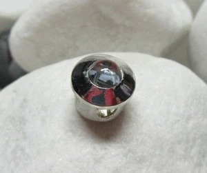 Charlotte 21 Ehinger Schwarz Minikopf 7,7mm Aquamarin Silber 925  0mm Halshöhe - Bild 1 von 1