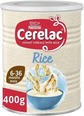 SMA CERELAC Rice with Milk Infant Cereal, 6 months+, 400 g (Pack of 1)