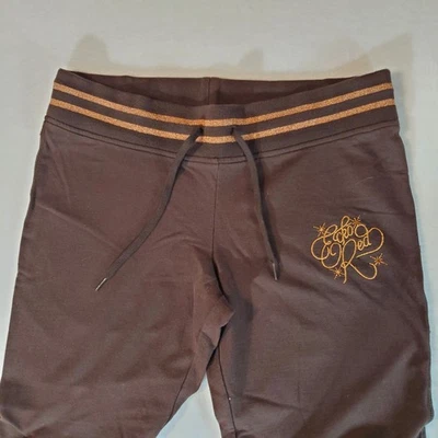 Pantalones deportivos Rhino Ecko rojos para mujer Street Glam marrón cobre brillo grandes Foto 1 de 4