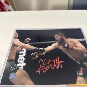 Khabib Nurmagomedov autograph 8X10 Photo With Coa - Picture 1 of 8