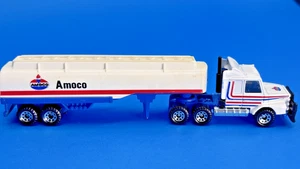 Vtg MATCHBOX Convoy Scania T142 HO Scale Diecast AMOCO Semi Truck & Petro Tanker - Picture 1 of 13