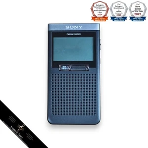 SONY SRF-T355 PLL Synthesizer Radio FM AM WideFM AUX Black SRFT355 T 355 Tested - Picture 1 of 12