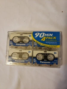 PANASONIC 90-minute Microcassettes {4 pack). RT-904MCW Case Cracked - Picture 1 of 6