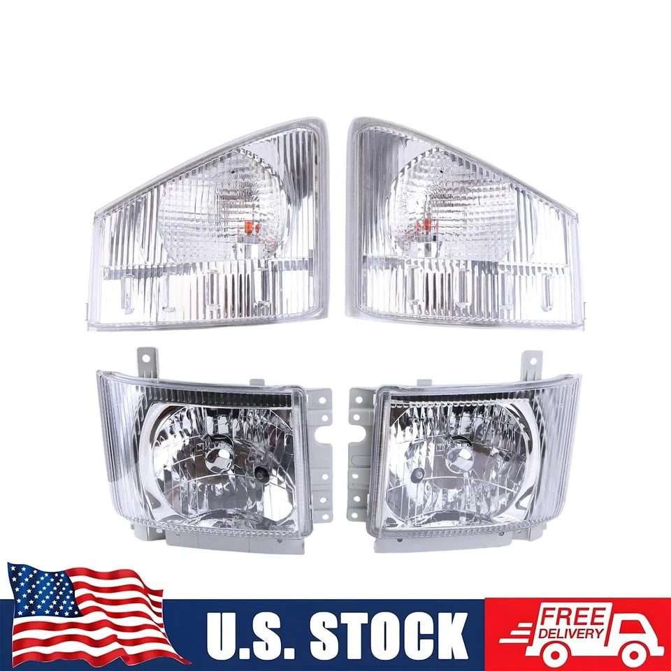 Left Right Headlights Corner Lamps For ISUZU NPR NPR-HD NQR NRR 2008 2009-20 US Foto 1 de 4