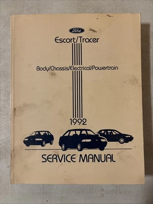 Ford Escort & Mercury Tracer 1992 manual de servicio de reparación original de fábrica Foto 1 de 4