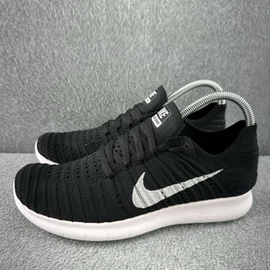 Nike Free RN Flyknit Laufschuhe Damengröße 7,5 schwarz weiß Turnschuhe - Bild 1 von 17