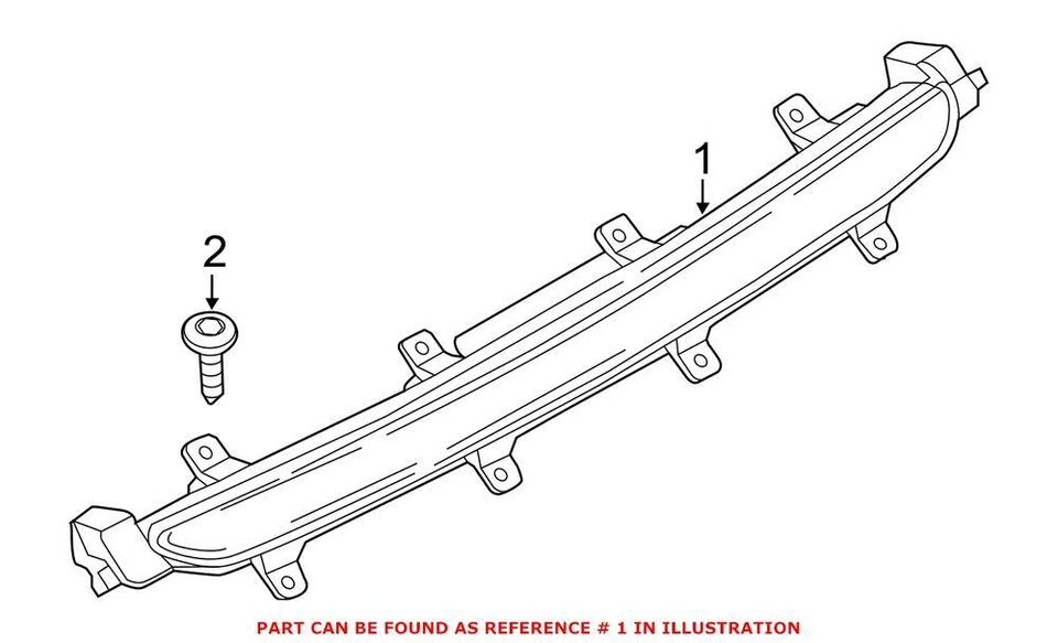Luz de freno de montaje alto central original OEM para BMW 640i 640i xDrive 650i Foto 1 de 1