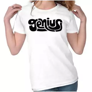 Groovy Genius Motivational Inspirational Graphic T Shirts for Women T-Shirts - Picture 1 of 7