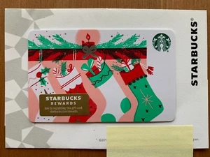 Starbucks Card 2019 Holiday Christmas Stockings - Picture 1 of 2