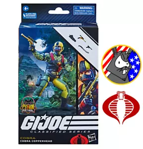 Figura Hasbro Cobra Copperhead Python Patrol - Serie Clasificada GI JOE - 6 pulgadas - Imagen 1 de 5