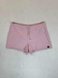 Superdry Ladies Corduroy Shorts - Size 6 US - Baby Pink w/ Lace Trim - Picture 1 of 11