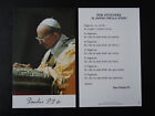 Włoski obraz nabożeństwa, list modlitewny, San Paulo VI - autograf --2)