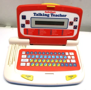 RadioShack Talking Teacher Learning Laptop Kids Notebook Toy Vintage Educational - Picture 1 of 7