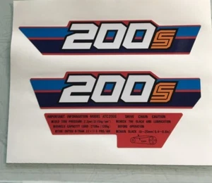Honda 1984 200s ATC200S side decals and warnings Reproduction Decal H234 - Picture 1 of 2