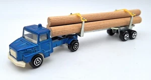 Majorette Scania Truck Wood Transporter Fardier blue. France. 1/100 - Picture 1 of 3
