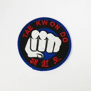 WLE Tae Kwon Do Fist Patch - Black - Embroidery Style - Cotton - Picture 1 of 1