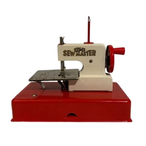 Vintage 1950s German Red Metal KAYanEE Toy Sewing Machine - Picture 1 of 5