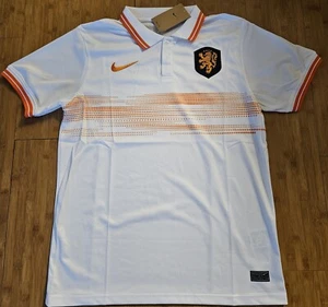 2024 Netherlands Holland White Polo Jersey Travel Equipment Men's Size XL New - Picture 1 of 7