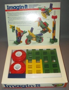 Vintage Imagin-It Child Development Maxi Basic Building Set 26 pc Kit Imagine - Picture 1 of 5