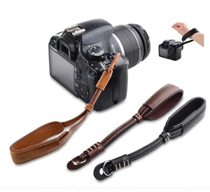 Cinturino da polso per macchina fotografica in cuoio universale canon nikon fuji - Imagen 1 de 3