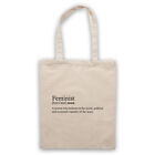 FEMINIST DICTIONARY DEFINITION WOMENS RIGHTS FEMINISM SHOULDER TOTE SHOP BAG