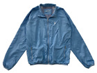 Johnny-O Men size L Blue Prep-Formance Zip Up Windbreaker Jacket Logo