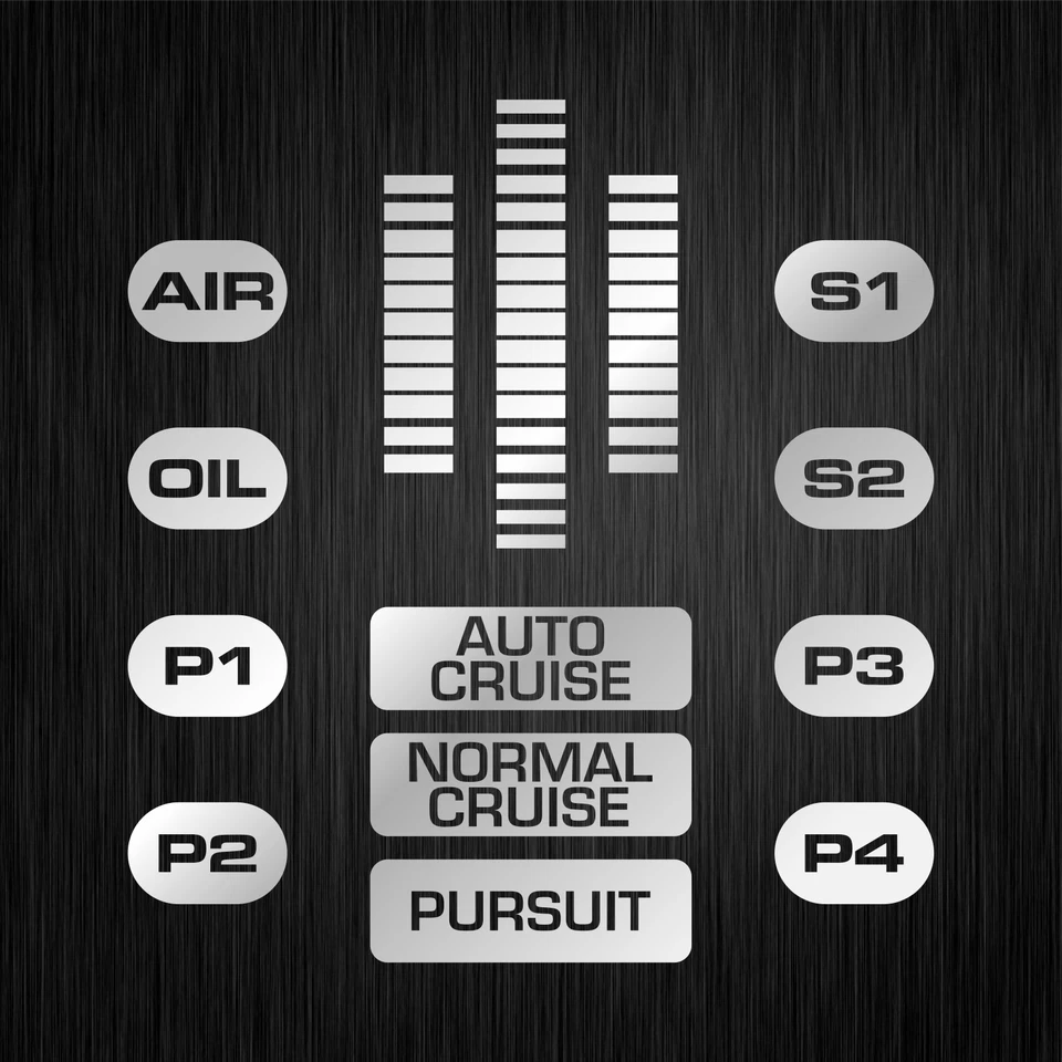 KITT COCKPIT Michael Knight Hasselhoff Rider Argento Fun Vinyl Sticker Adesivo - Immagine 1 di 1