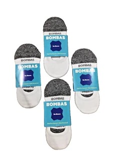 Bombas Cushioned No Shows Socks - White 4-pack medium - Picture 1 of 1