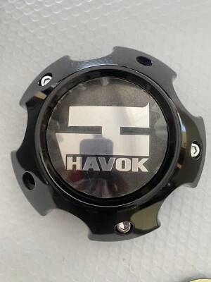 Tapa central de rueda Havok (CBH05-C1P) con tornillos. Negro brillante Foto 1 de 2
