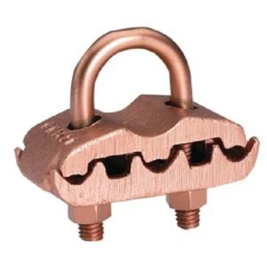 GC11061C HubbellGrounding Clamp, 4 sol - 2/0 str AWG, 0.204 - 0.419 in. OD, Bron - Picture 1 of 1