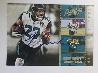 2018 Prestige Highlight Reel Leonard Fournette Signed Auto Card Jaguars LSU - Image 1 of 2