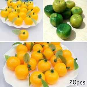 20pcs Artificial Oranges Plastic Faux Fake Fruit Oranges Home Kitchen Decor New - Picture 1 of 24