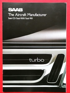 1988 SAAB Sales Brochure - 900i Turbo 16S Convertible 9000 SE CD CDE - Excellent - Picture 1 of 15
