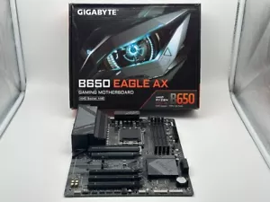 GIGABYTE B650 Eagle AX AM5 AMD ATX, DDR5 Triple M.2, PCIe 5.0 (READ/FOR PARTS). - Bild 1 von 11