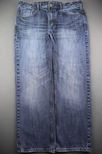 Pantalones de mezclilla para hombre Buffalo David Bitton rectos lavado medio talla 36 (Sr 36x28) - Imagen 1 de 9