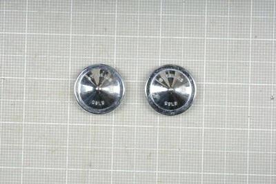 1"  "STERLING" PLASTIC COLD INDEX. BATHROOM.VINTAGE ANTIQUE (PAIR) 2 - Image 1 of 4