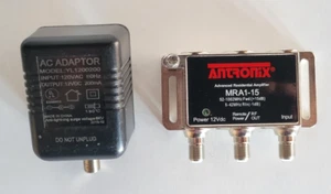 ANTRONIX MICRO AMP Coxial RG6 CABLE AMPLIFIER HDTV HD TV Signal Booster MRA1 - Picture 1 of 3