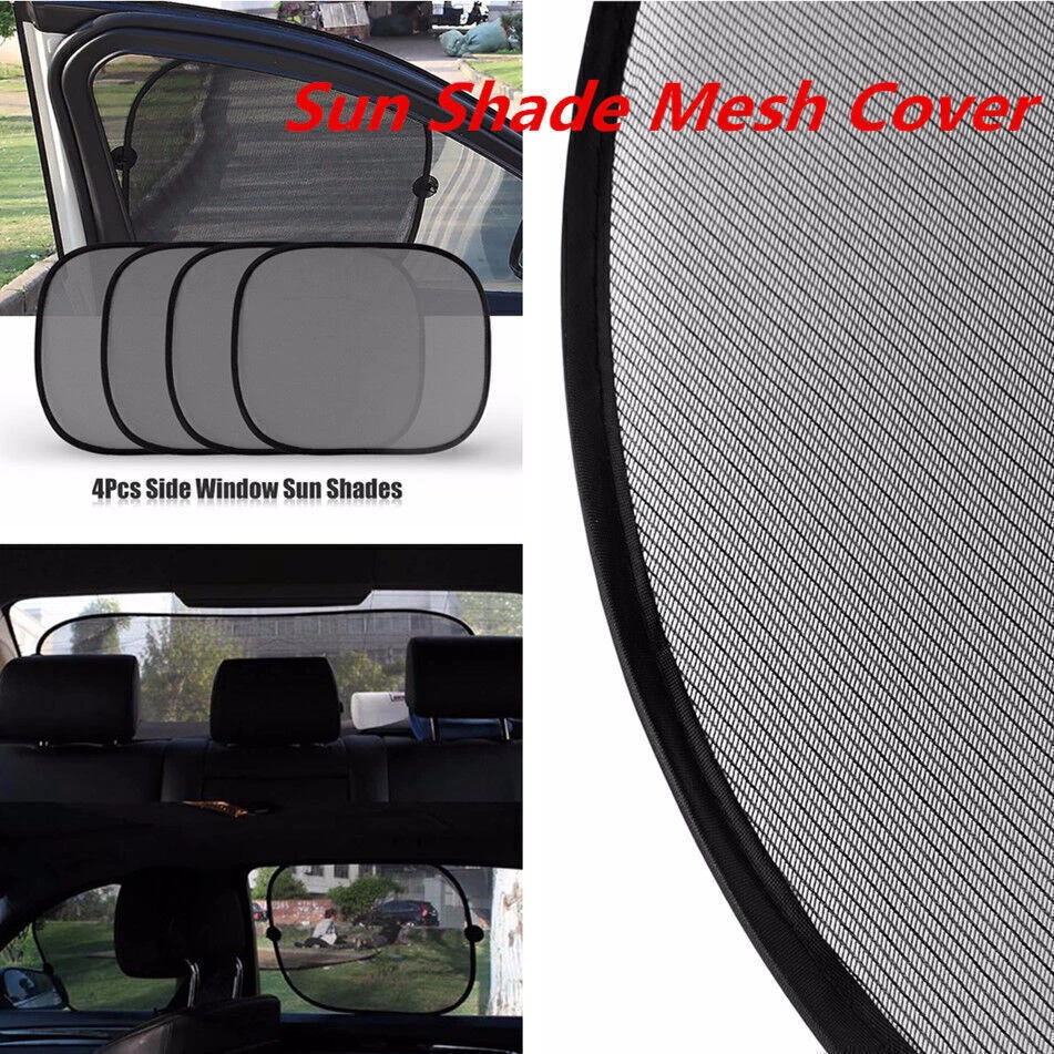 Side Car Rear Visor Covers Window Windshield Mesh 5PCS Universal Screen SunShade - Image 1 of 1