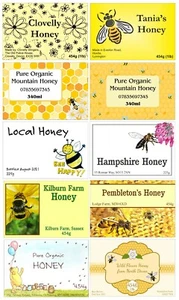 10 x Personalised / Customised Labels for Honey - Picture 1 of 12