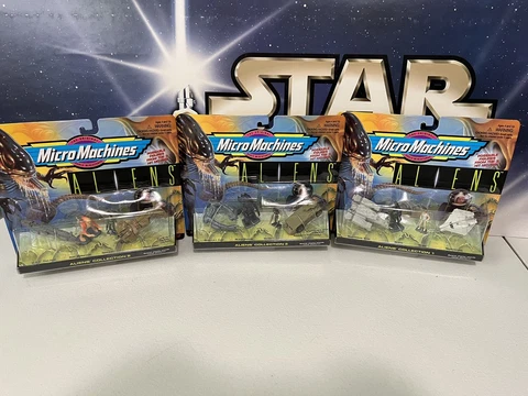Micro Machines Aliens Collection 1-3, 1996 Galoob Toys NOC Sealed Ripley Hicks Cover