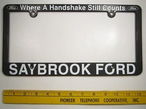Marco de matrícula de DISTRIBUIDOR SAYBROOK FORD Old Saybrook CT Z213j - Imagen 1 de 1