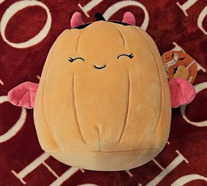 Halloween Squishmallow Margie the Devil Pumpkin 8 inch Plush 2024 NEW with Tags - Picture 1 of 1