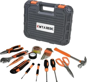 20-Piece Home Repair Tool Set Hand Tool Kit DIY Household w/ Storage Case - Picture 1 of 9