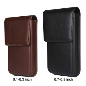 For Samsung Galaxy A15  Belt Waist pack Holster Carrying Pouch PU Leather Cover - Picture 1 of 23