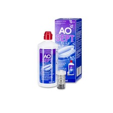 1 x 360 ml Ciba Vision AOSEPT PLUS + 1 Behälter