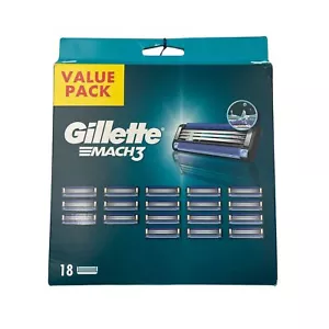 Gillette Mach3 Rasierklingen 18 Ersatzklingen Nassrasierer Herren 3-fach Klingen - Bild 1 von 3
