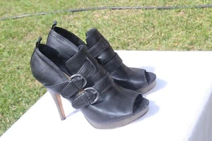 COACH HELL PUMP SHOES SZ 7.5 B BLACK - Picture 1 of 7