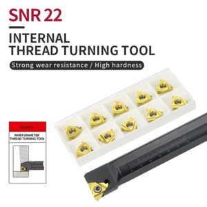 SNR 0025S22 25mm CNC Lathe Internal Threading Turning Tool + 10Pcs MMT22IR N60 - Picture 1 of 4